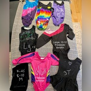 Kids gymnastics/leotard lot